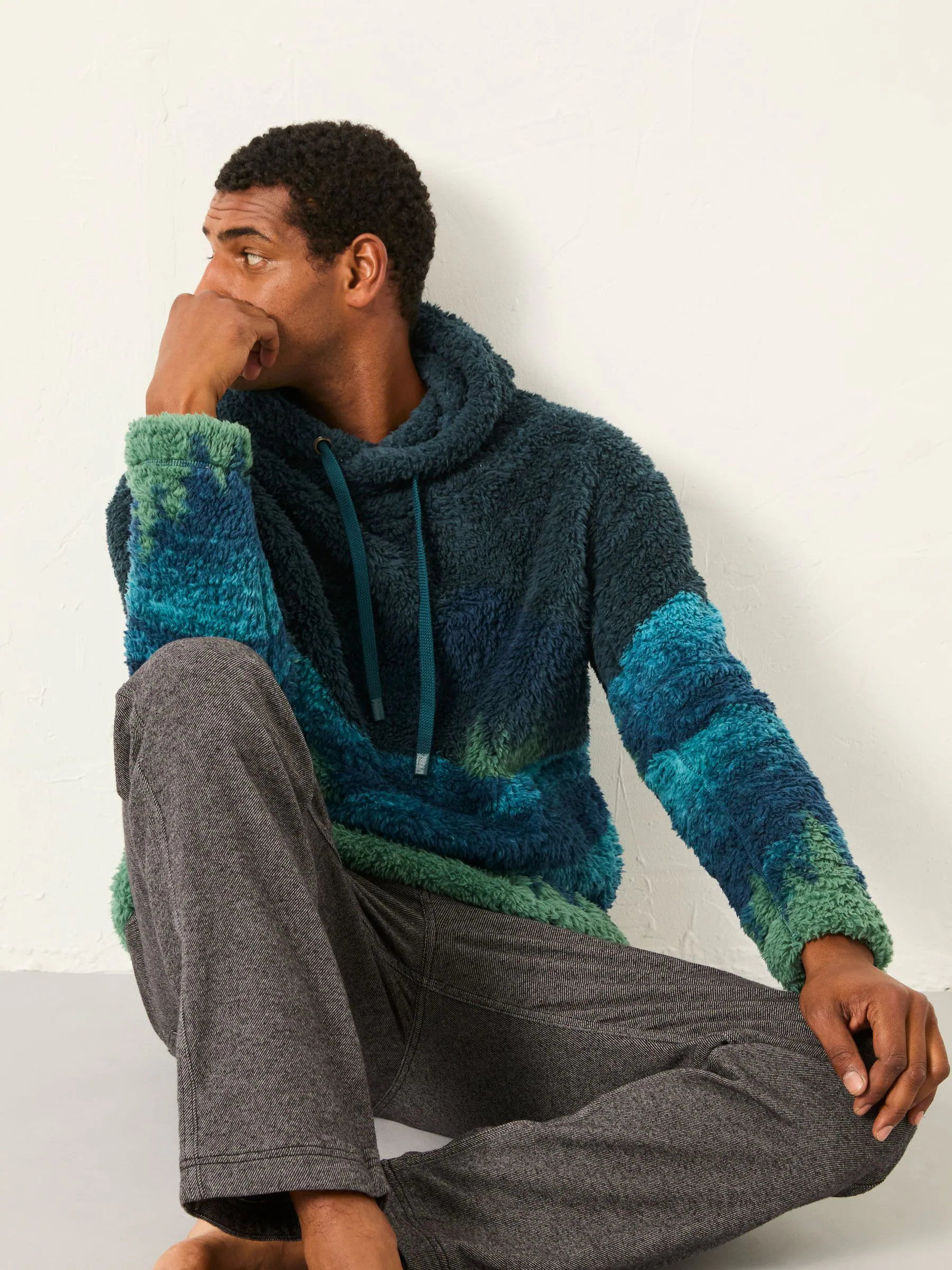 FatFace Landscape Scene Snuggle Fleece Hoodie