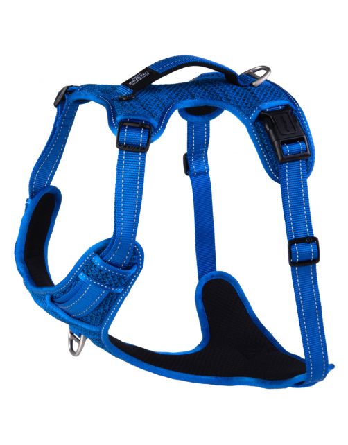 Rogz Explore Tuig Gevoerd Blauw - Hondenharnas