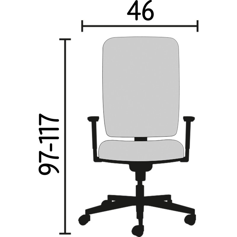 Paire d'accoudoirs 1D chaise Difesa