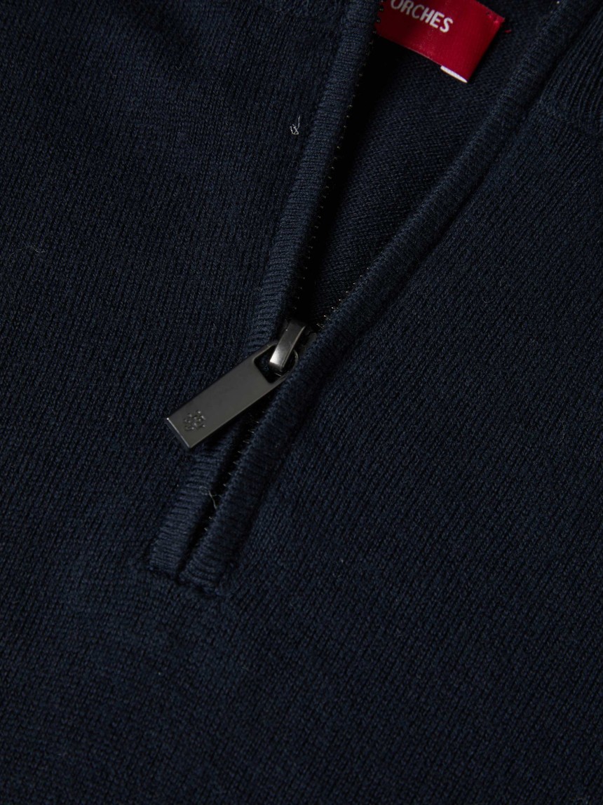 Camisola com carcela de algodão e caxemira