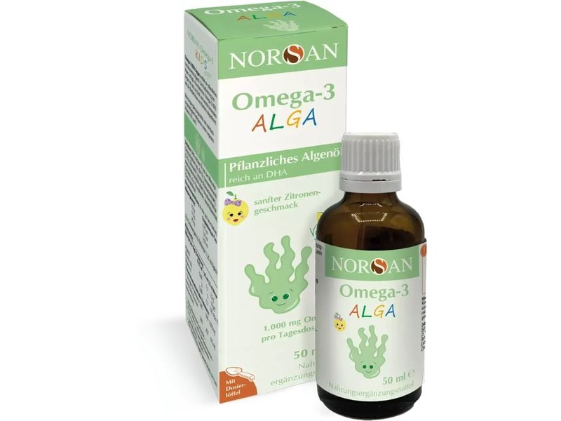 Norsan Omega-3 vegan Algenöl 50 ml Veganes Nahrungsergänzungsmittel