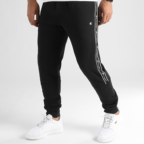 Pantalon Jogging A Bandes 217833 Noir