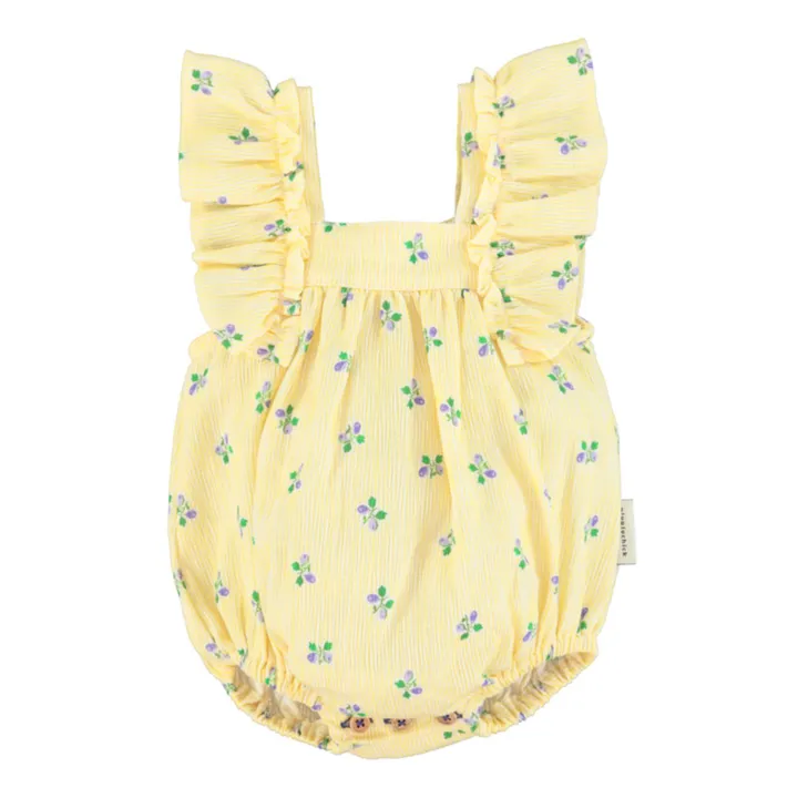 Piupiuchick Barboteuse Fleur | Jaune