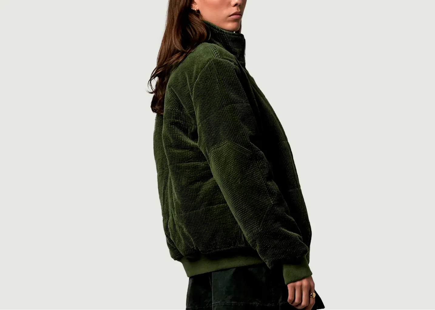 Doudoune puffer vert olive Côtelé Paris
