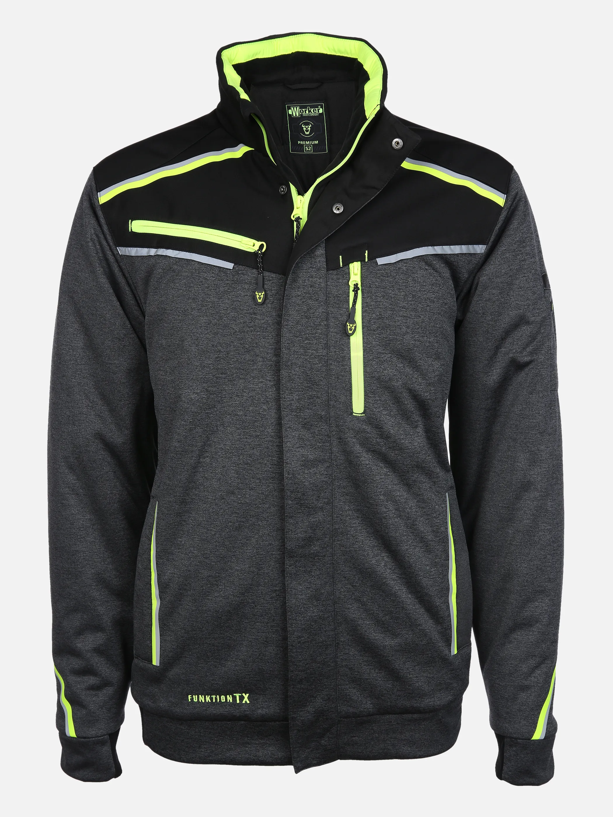 Herren Softshelljacke mit Neondetails