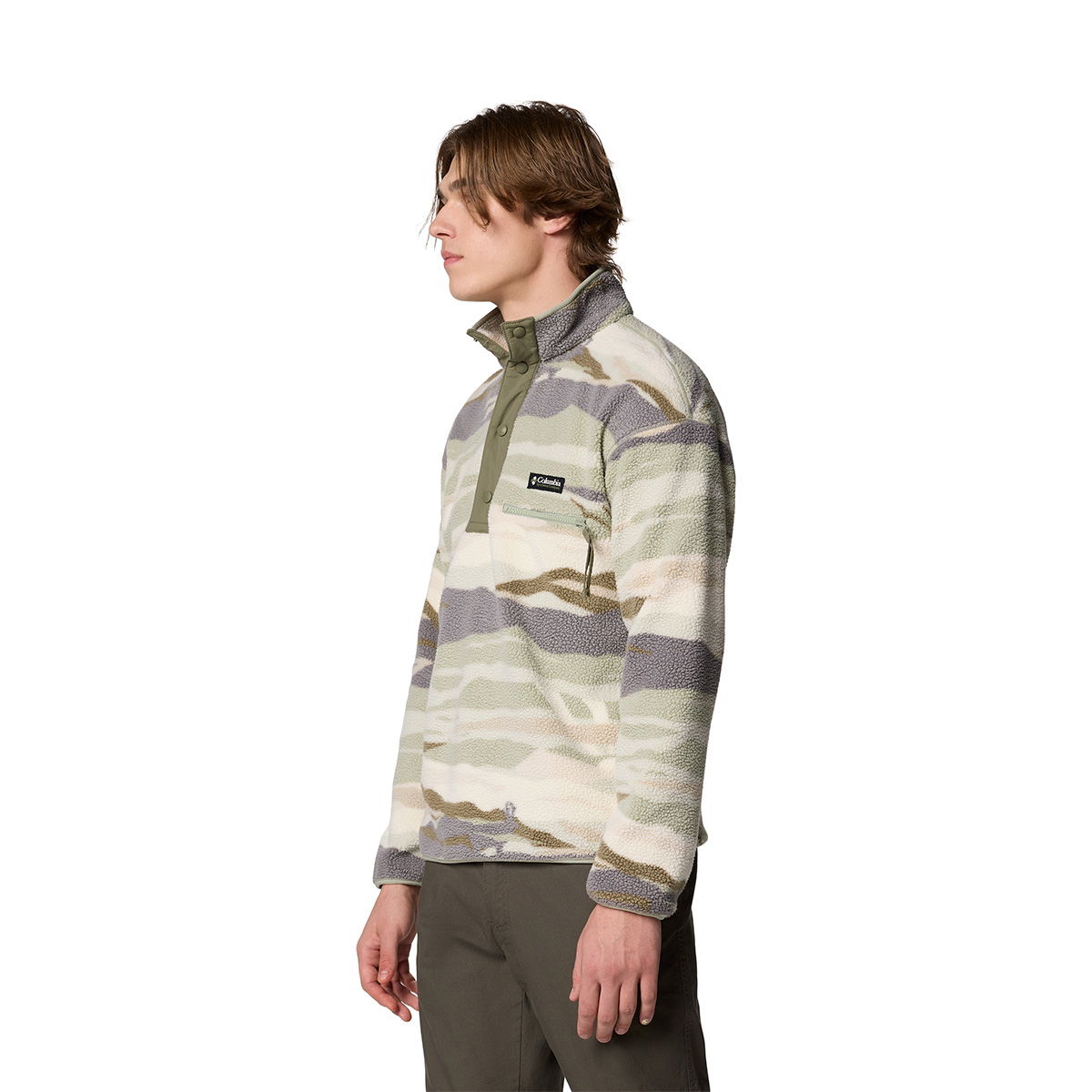 Columbia Helvetia II Half Snap Fleece, herre (Safari)