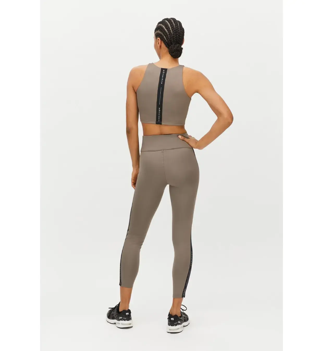 Röhnisch Kay Premium High Waist Hardloopbroek Lang Bruin Dames