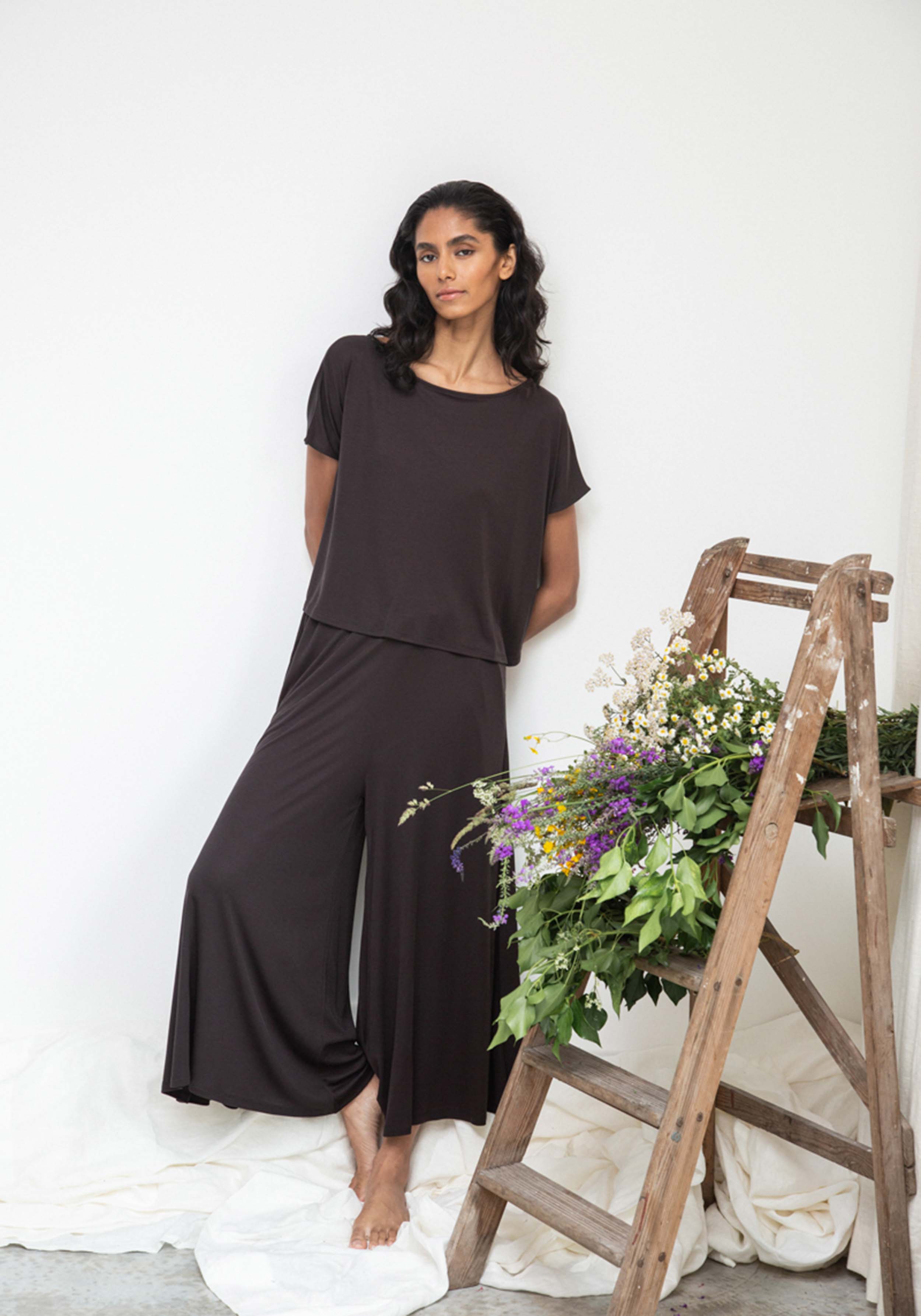 Beaumont Organic Stoffhose Marianna Lou Charcoal