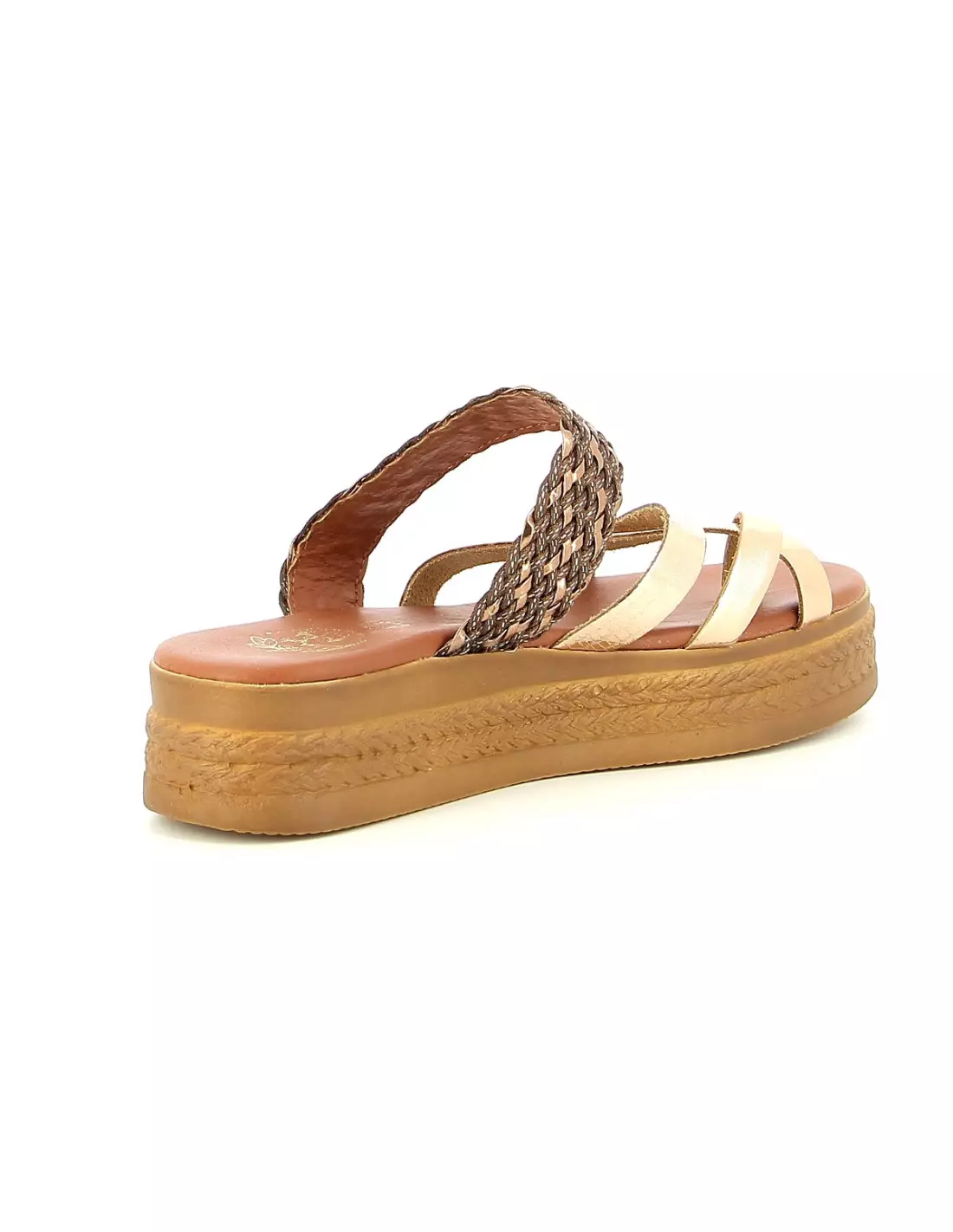 MES JOLIES NU PIEDS MJNP 20 - Mules & sabots Champagne
