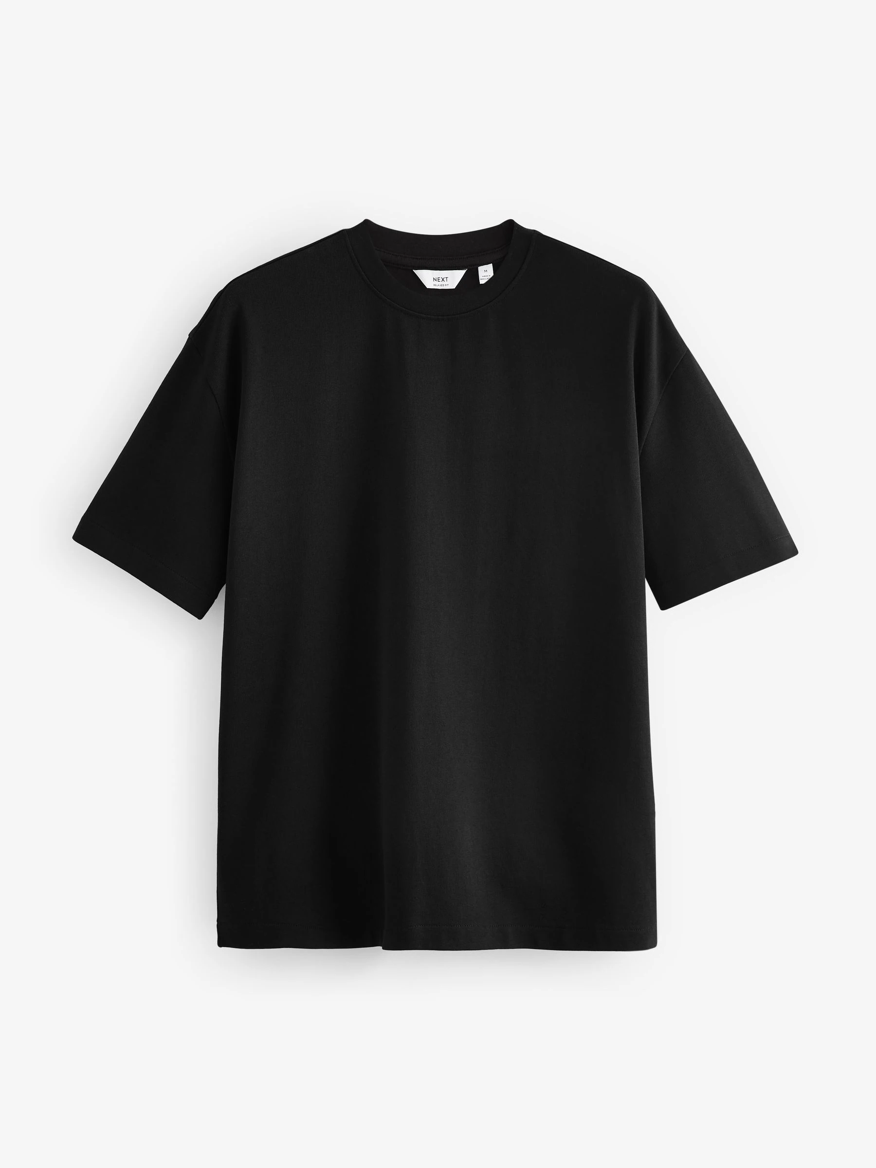 Wit/zwart/marineblauw - Relaxed fit - Verpakking van 3 T-shirts van zware stof