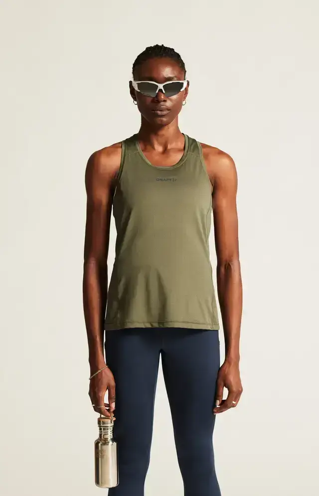 Craft ADV Essence 2 Hardloop Singlet Groen Dames