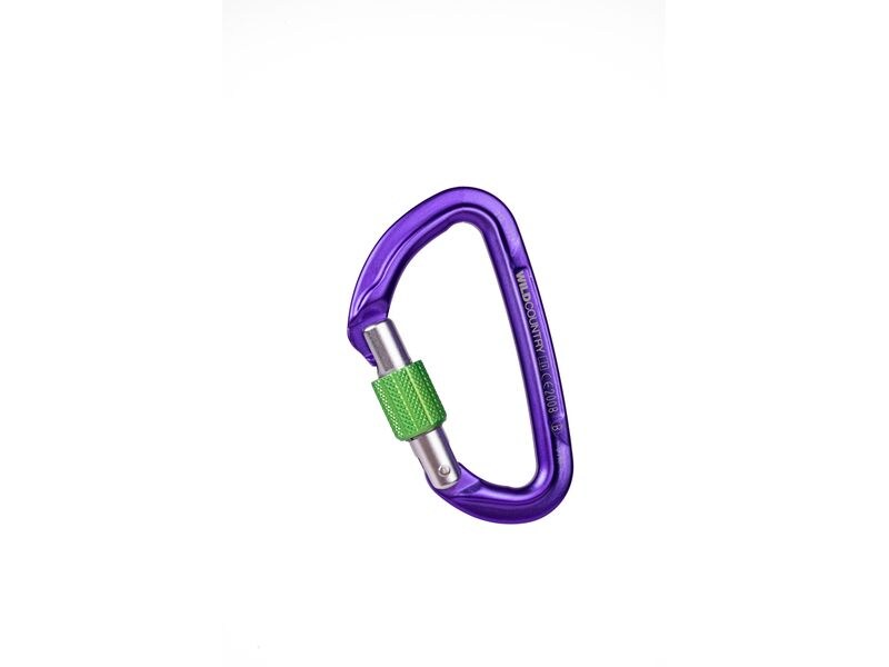 Wild Country Carabiner Session Screw Gate Lila Karabiner mit Schraubverschluss
