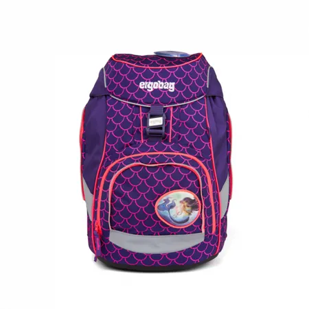 ergobag PACK Schulrucksack-Set PerlentauchBär Lumi Edition, 6-teilig