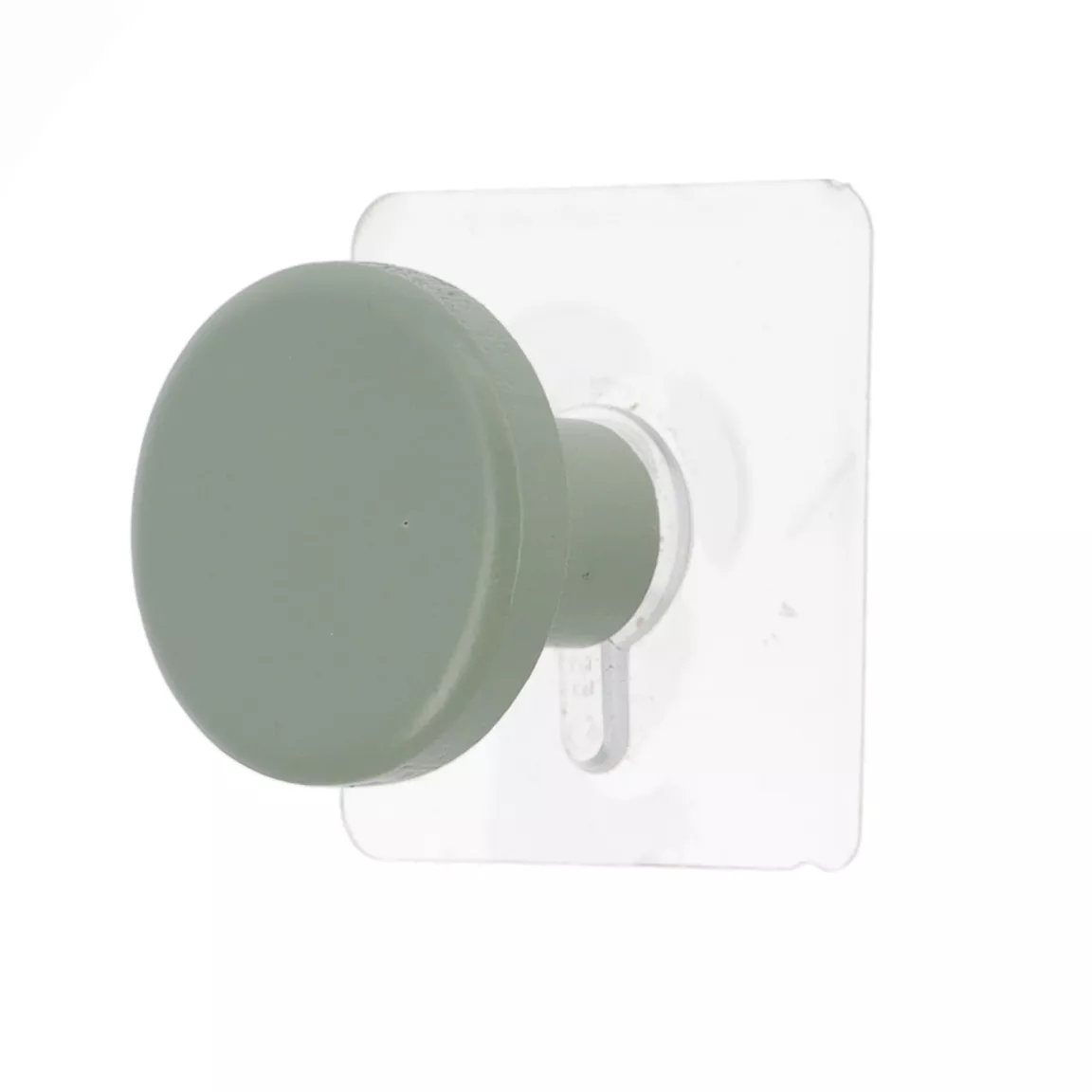 Patère adhésive (D4,5 cm) Easy Chic Vert kaki