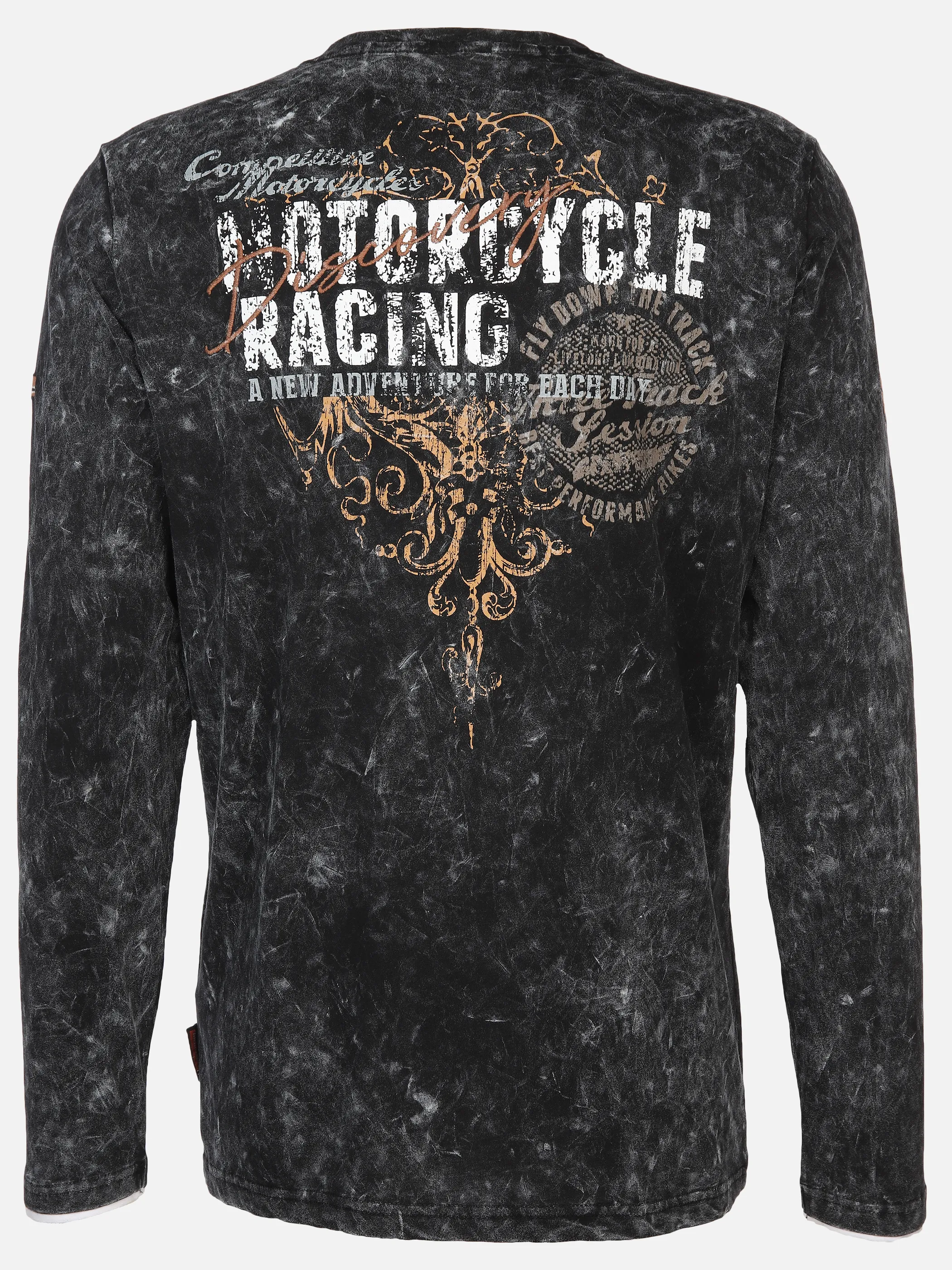 Herren Henley Shirt mit Print