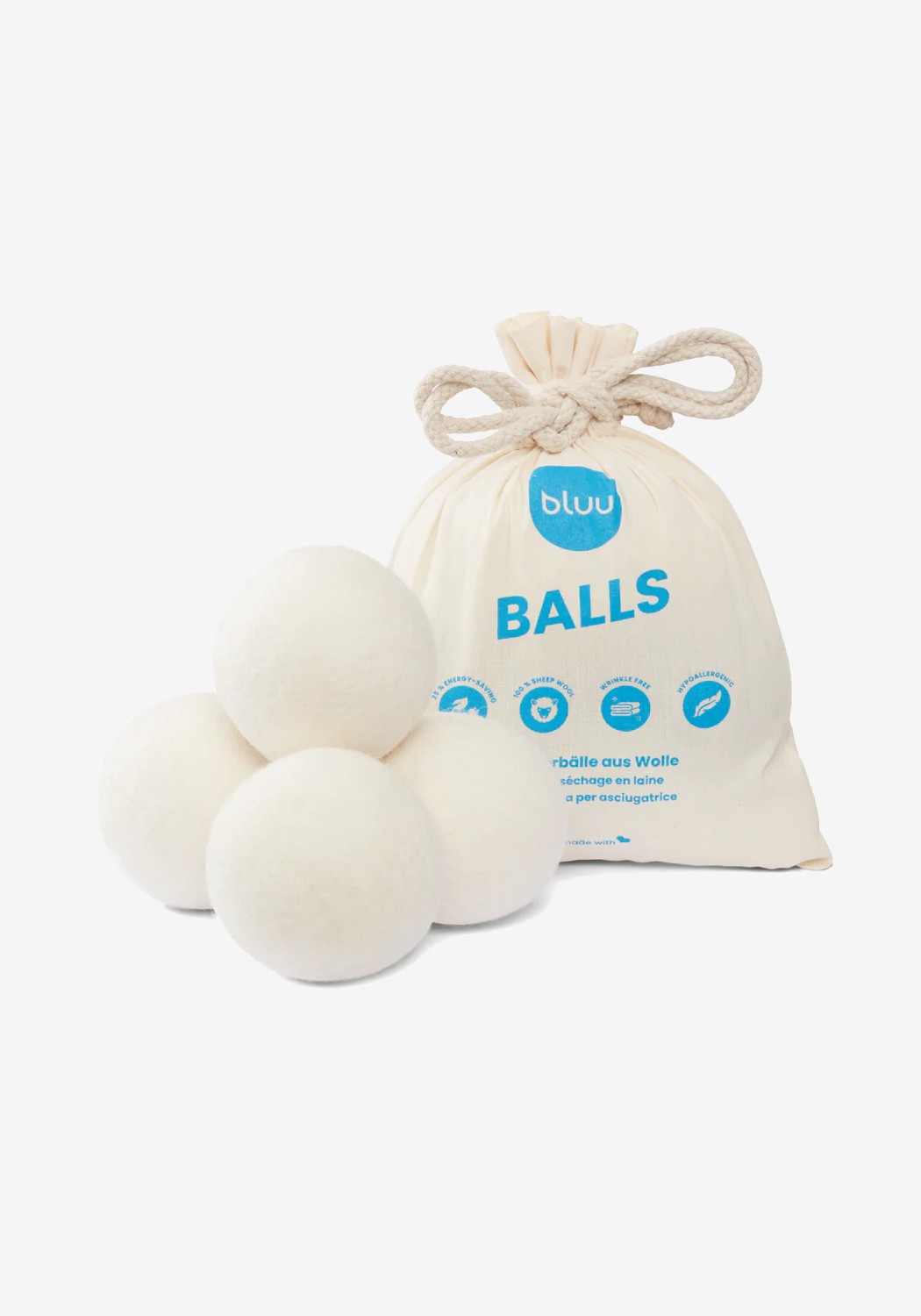 bluu 4er Pack Trocknerbälle bluu Balls