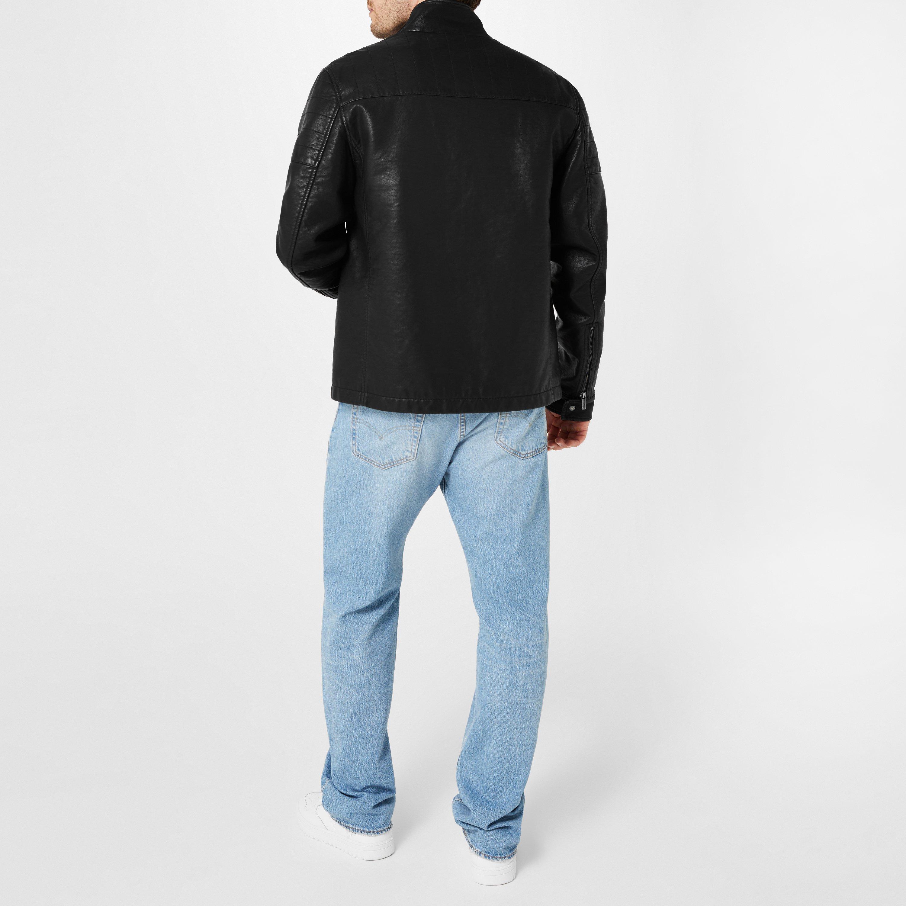 Firetrap Men's Faux Leather Jacket