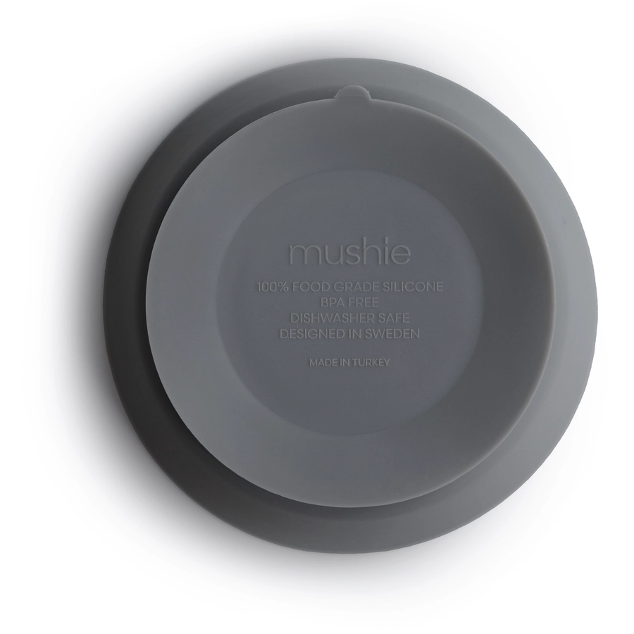 mushie Silikonschüssel mit Saugfuß Powder Blue