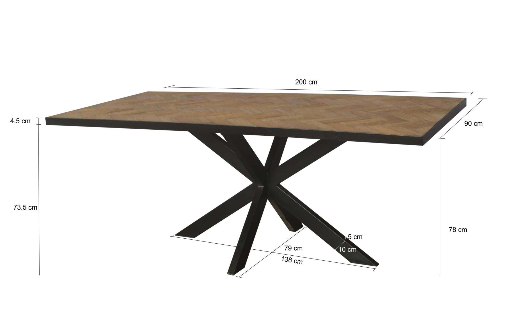 Eettafel Ace 200 cm Eettafel Ace 200cm