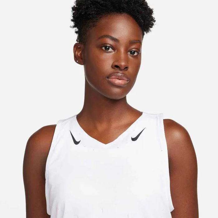Nike Dame Singletter Dri-FIT Advanced Aeroswift Singlet Hvid