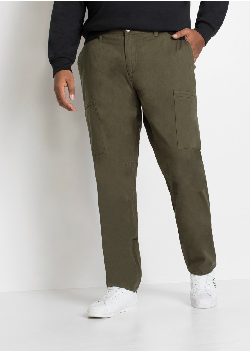 Pantalon thermo extensible avec poches cargo Regular Fit, Straight