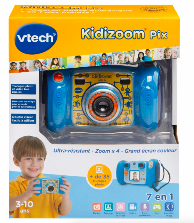 APPAREILS PHOTO KIDIZOOM PIX - BLEU - Bleu