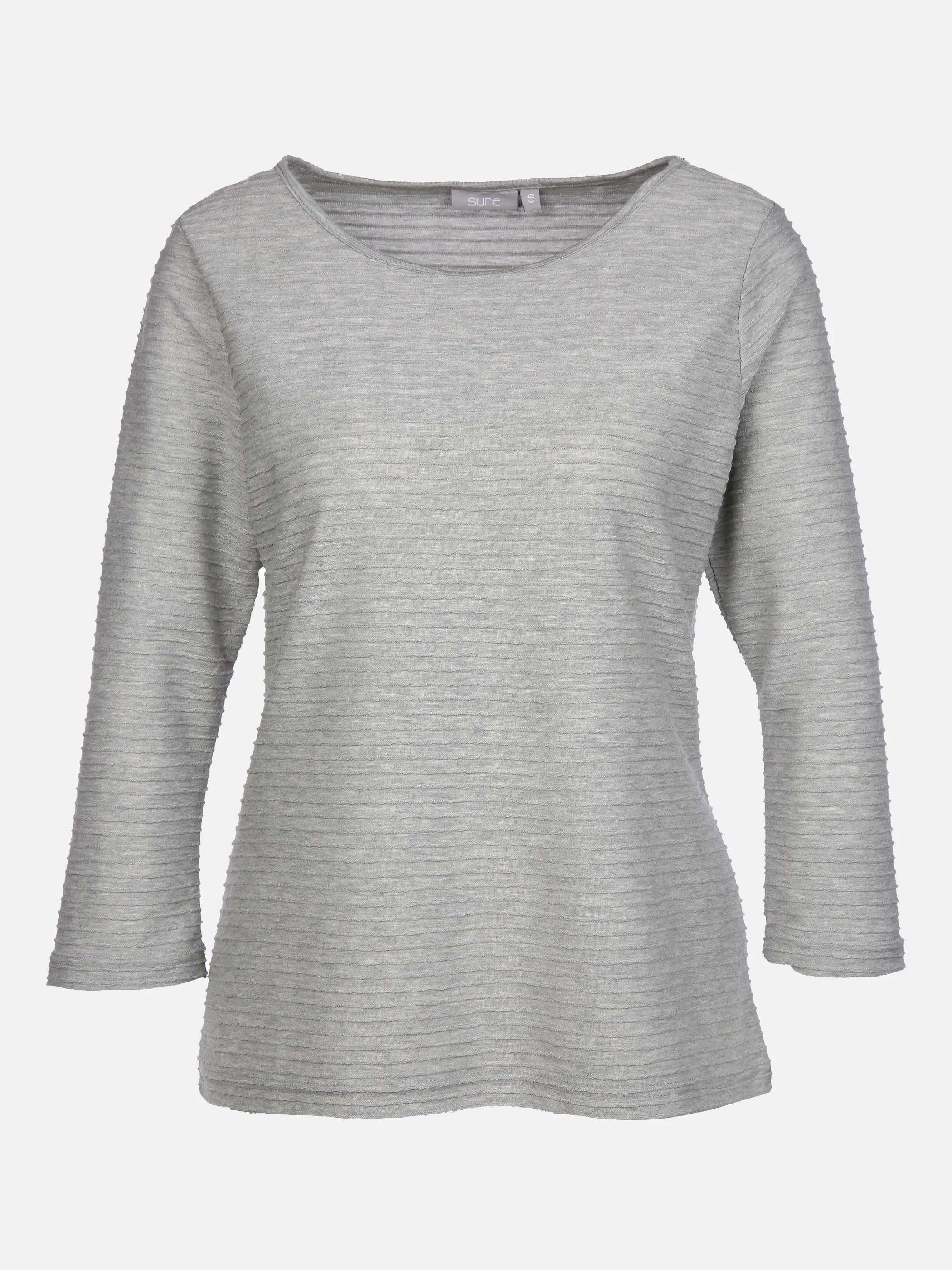Damen Struktur Shirt mit 3/4 Arm