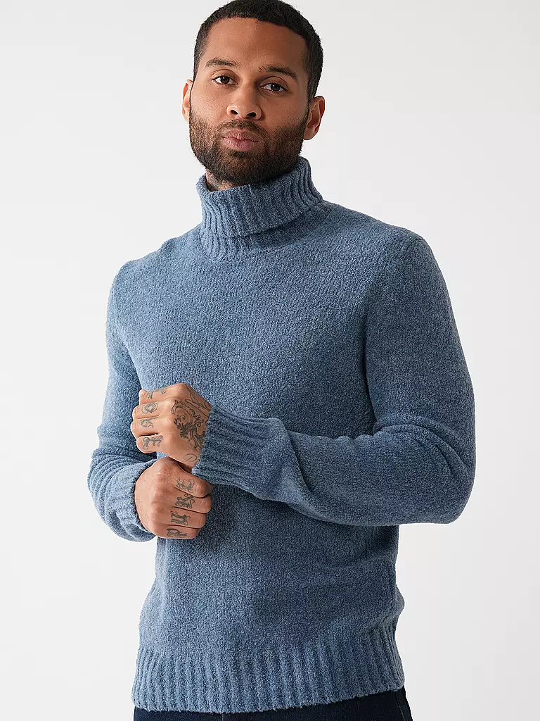GRAN SASSO Rollkragenpullover hellblau