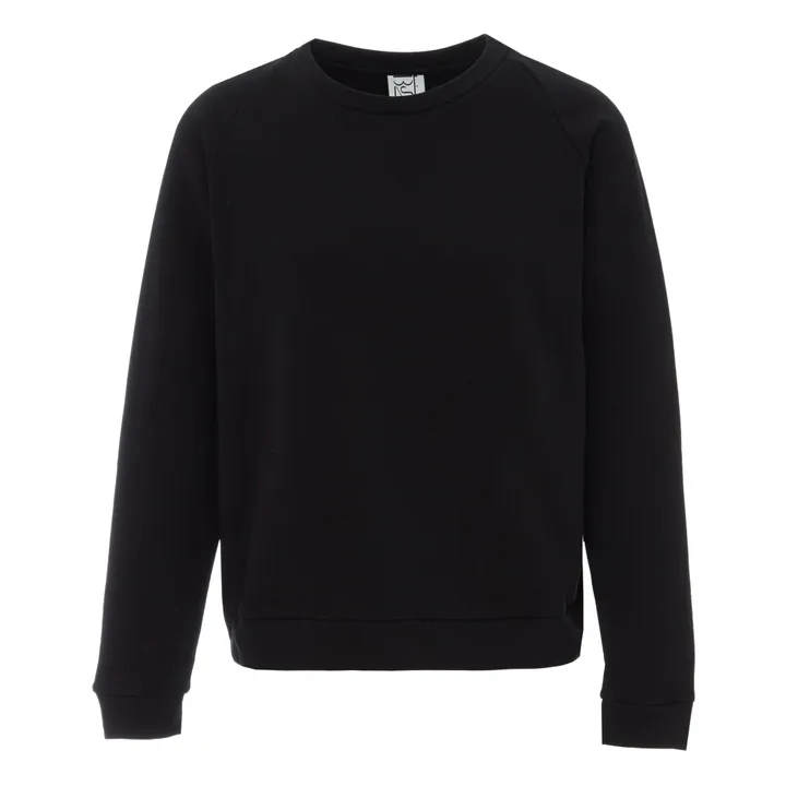 Baserange Sweat Basic Coton Bio | Noir