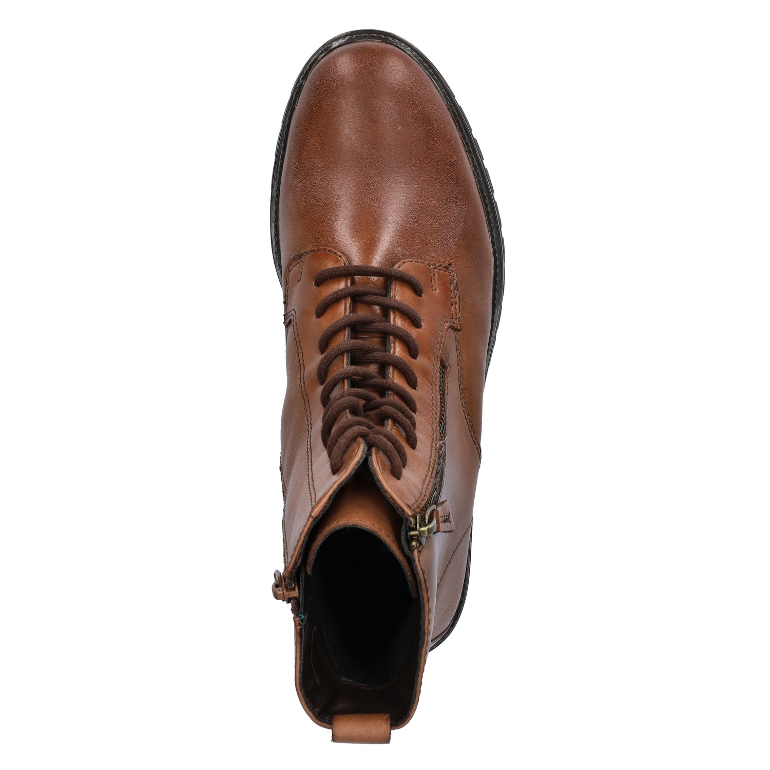 dames veterboot Nelson Cognac