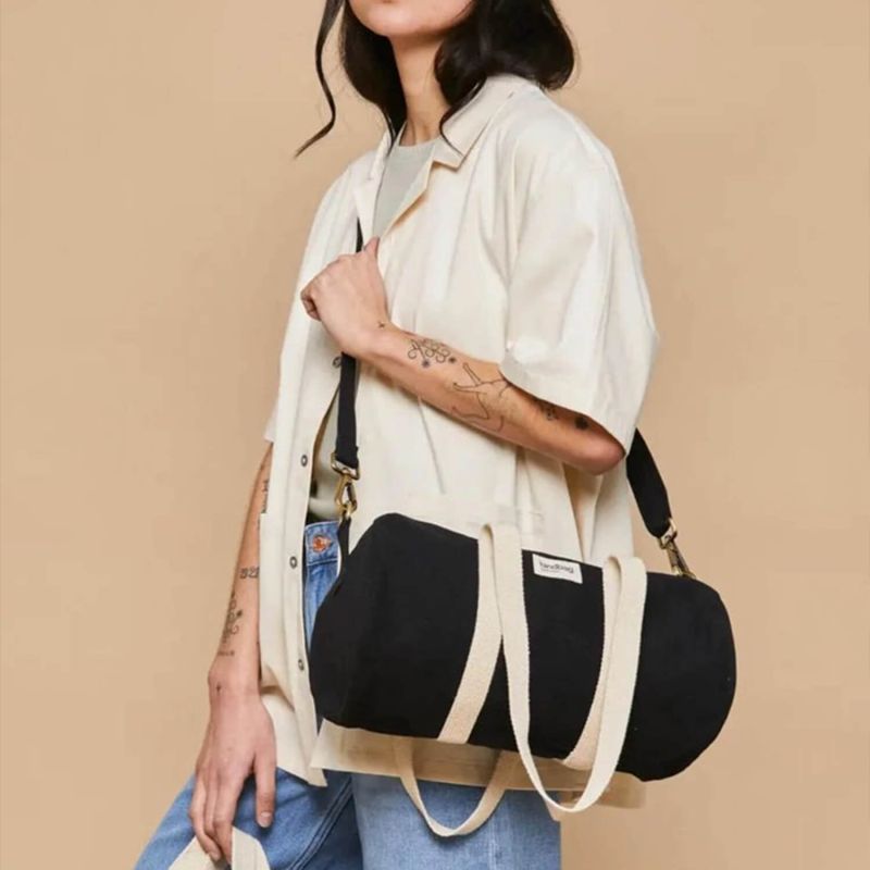 Sac polochon Mini Simon 35 cm Noir