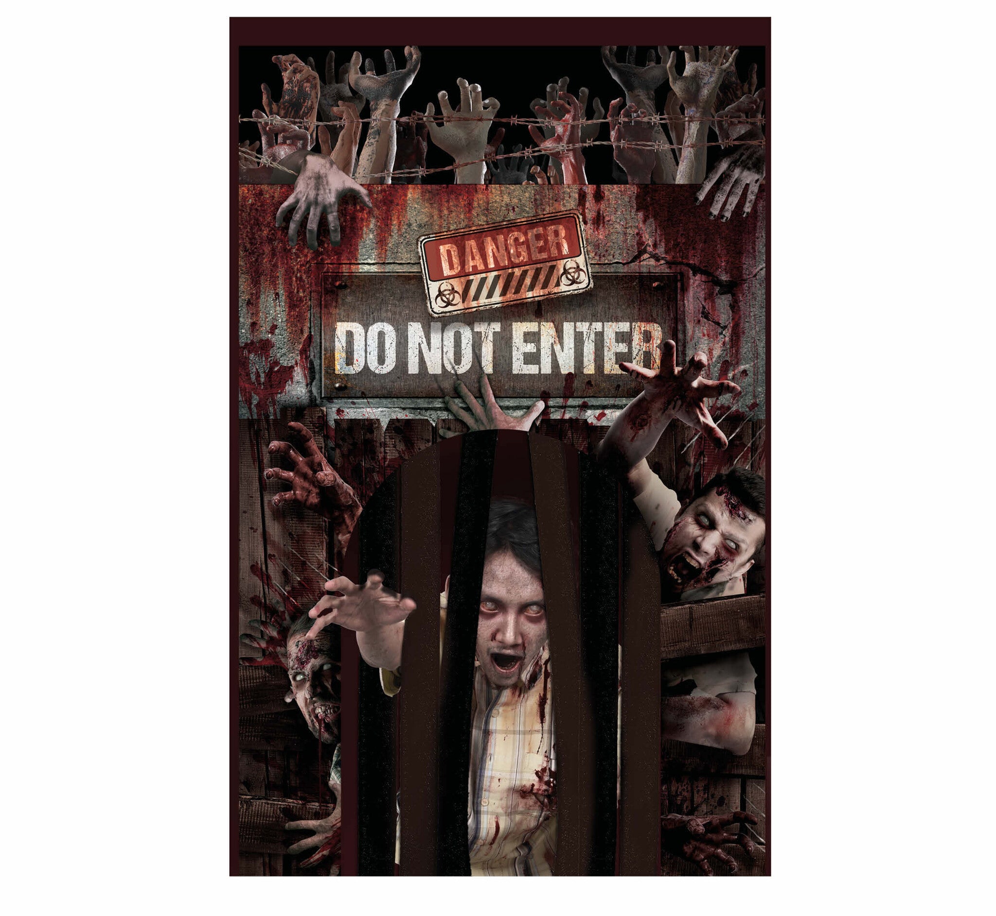 Halloween Deurgordijn Dont Enter 2,45m