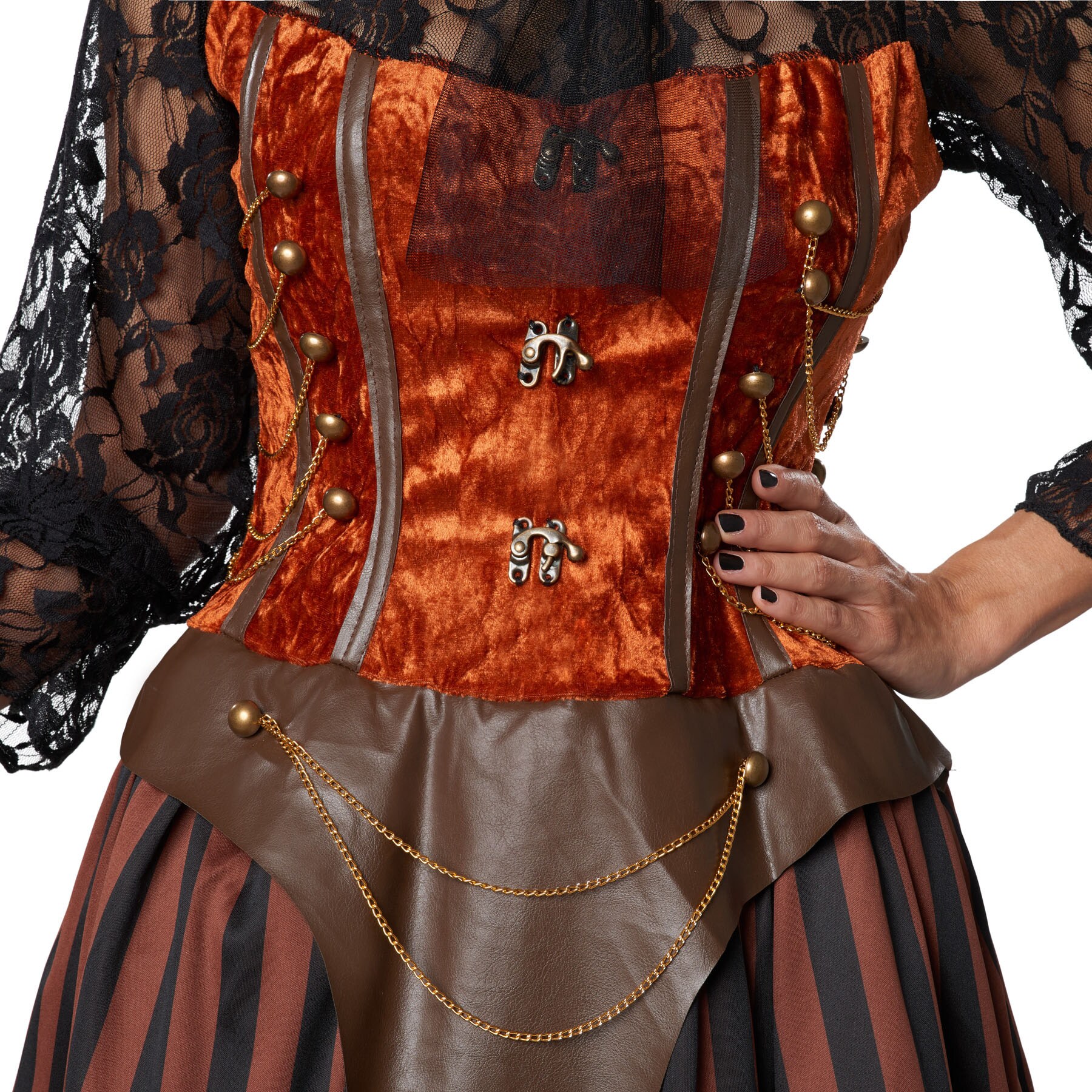 tectake® Frauenkostüm Steampunk Gräfin