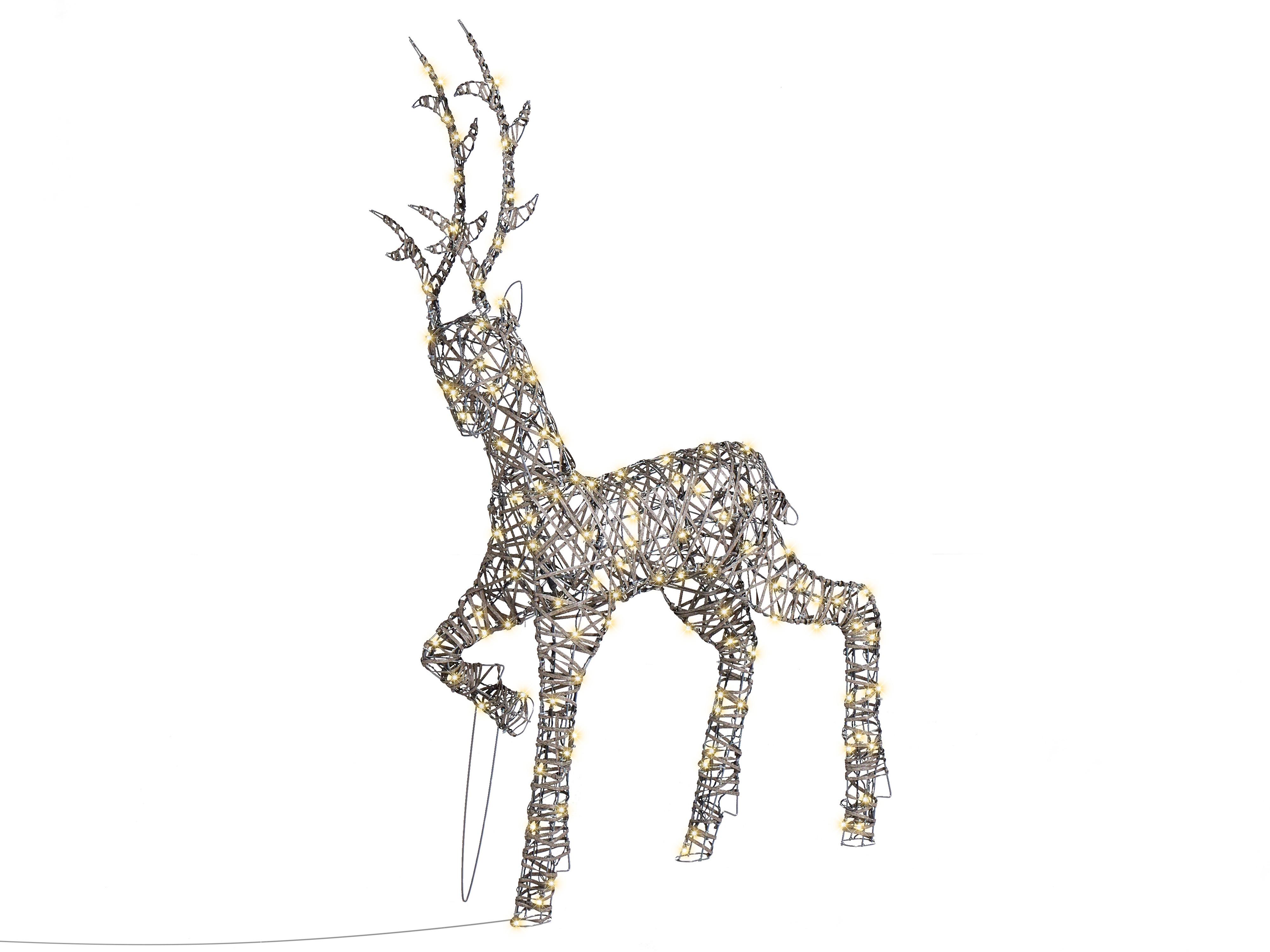 Buitendecoratie LED HUSAVIK Rendier 140 cm Zilver