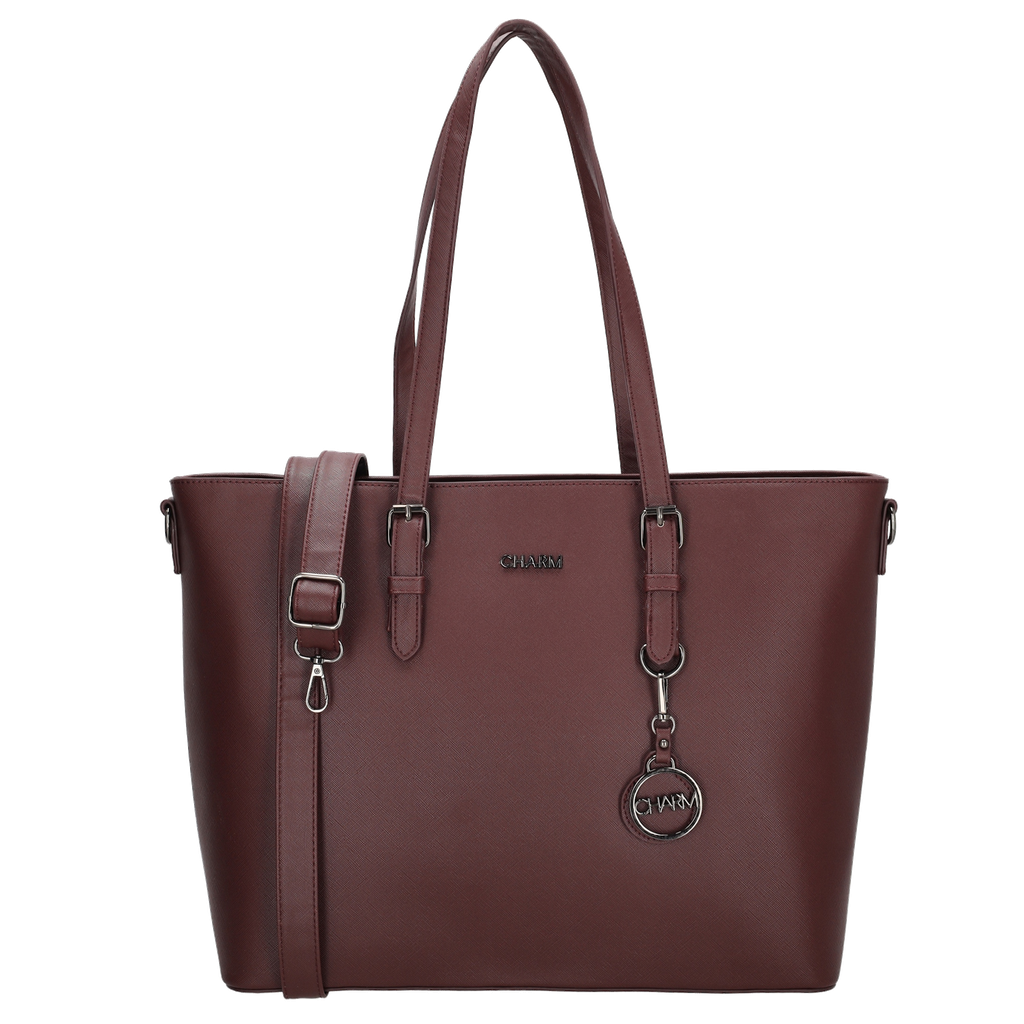 Charm London Birmingham Shopper 15,6 inch Bordeaux Rood