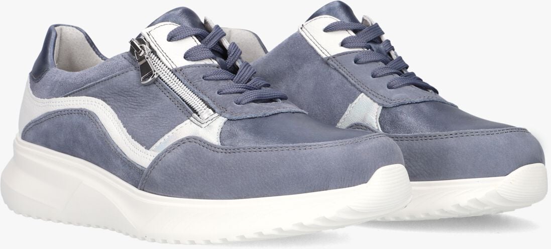 blauwe waldlaufer lage sneakers janka