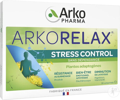 Arkopharma Arkorelax Stress Control Plantes Adaptogènes Et Magnésium 30 Comprimés