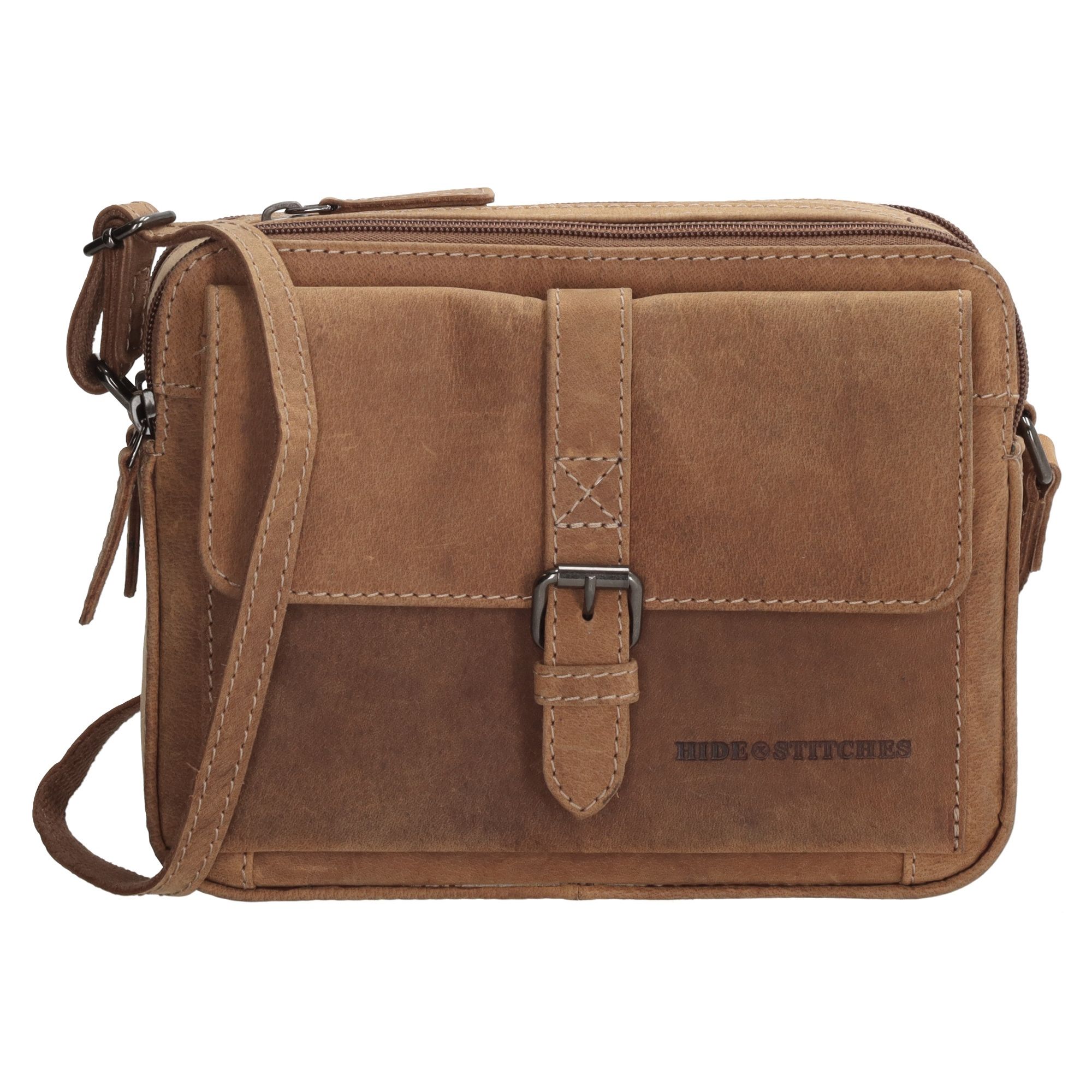 Hide & Stitches Idaho Schoudertas Bruin
