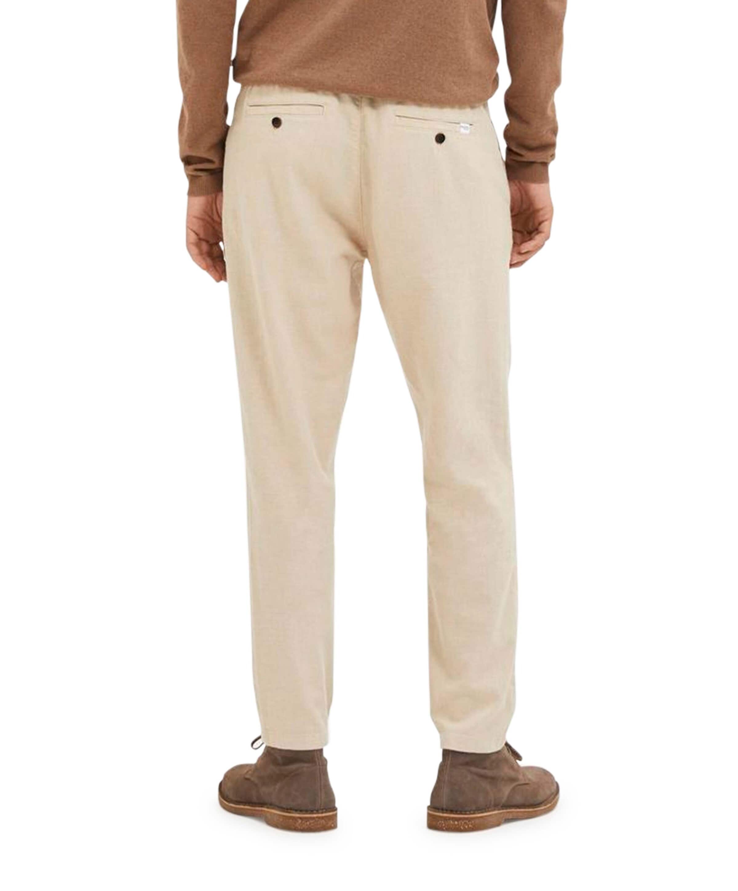 Selected SLH172-SLIMTAPE BRODY LINEN PANT NO heren broek beige