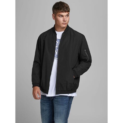 Jack & Jones - 12173990 RUSH BOMBER-BLACK Negro