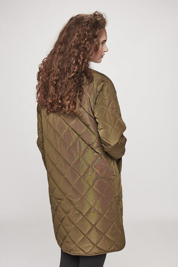 H2O Rubina Quilted lang overgangsjakke Grøn
