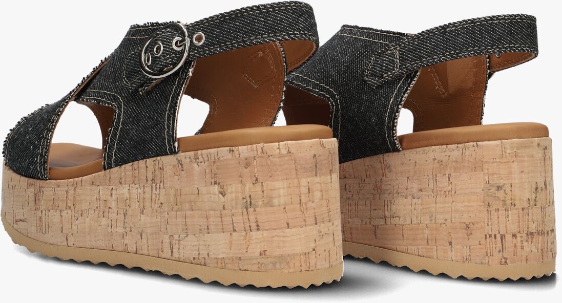 VIA VAI zwarte via vai sandalen sissel capri