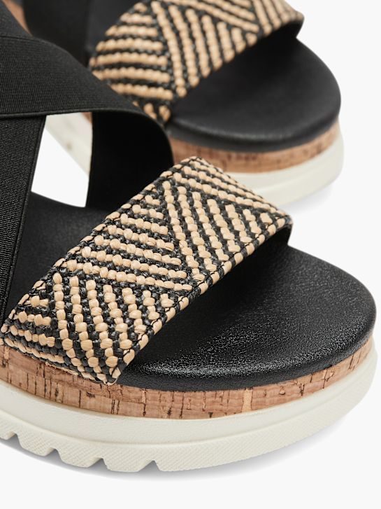 Graceland Sandalette Schwarz