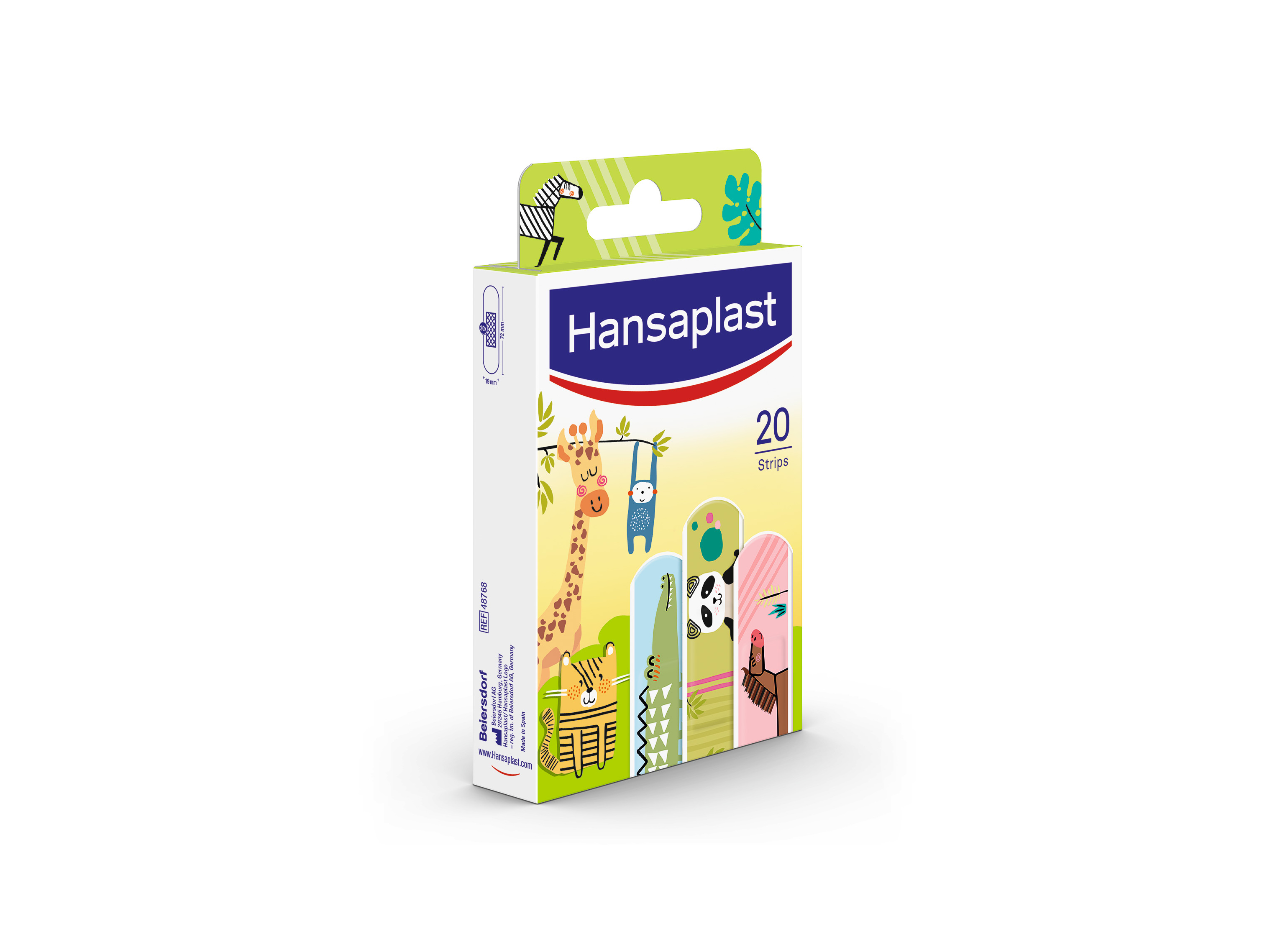 PENSO HANSAPLAST FERIDAS ANIMALS KIDS 20UN