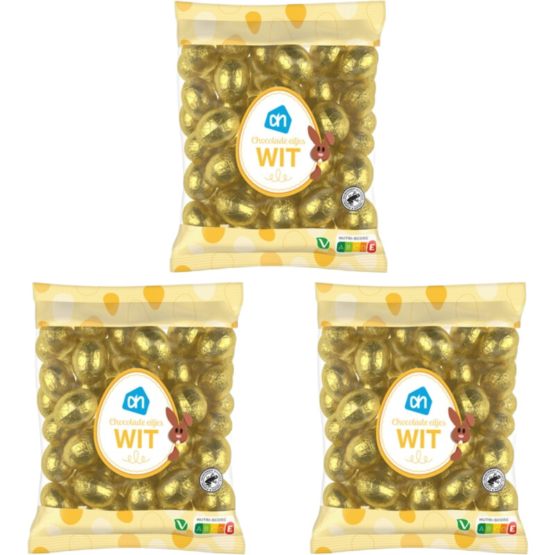 AH Chocolade eitjes wit 3-pack