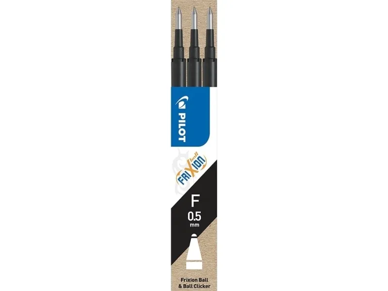 Refill Pilot FriXion Fine 0.5 mm sort - (3 stk.)