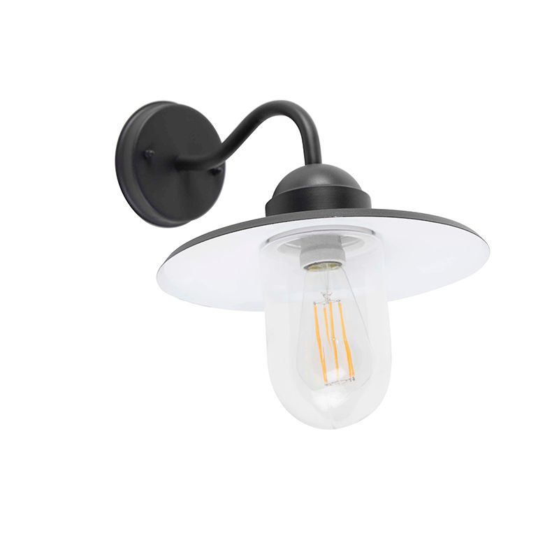 Landelijke buitenwandlamp donkergrijs IP44 - Kansas