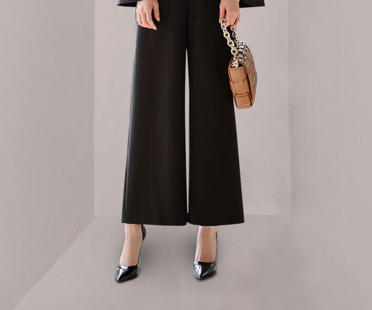 Aurora - Lange V-hals jumpsuit met lange mouwen