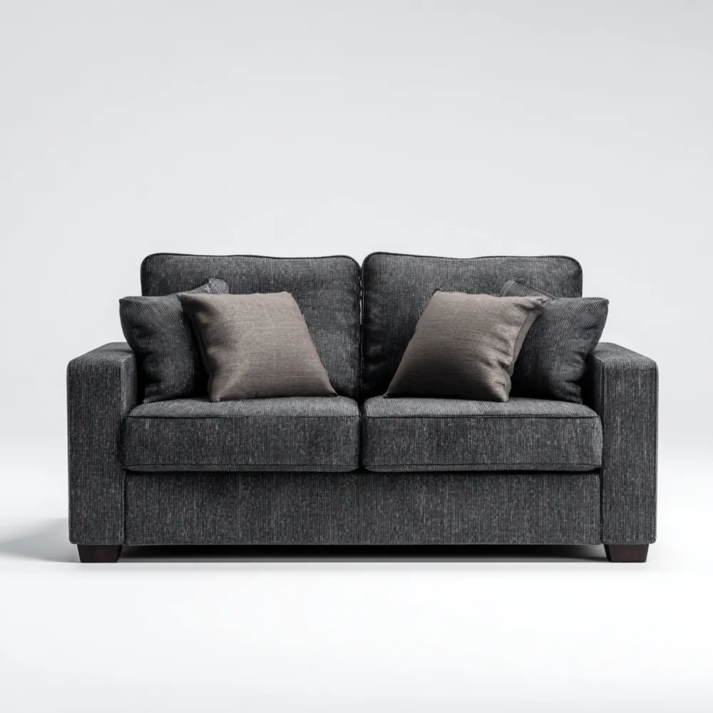 2-Sitzer-Sofa Stoff 150x90x85 cm – Dunkelgrau – Modernes Design