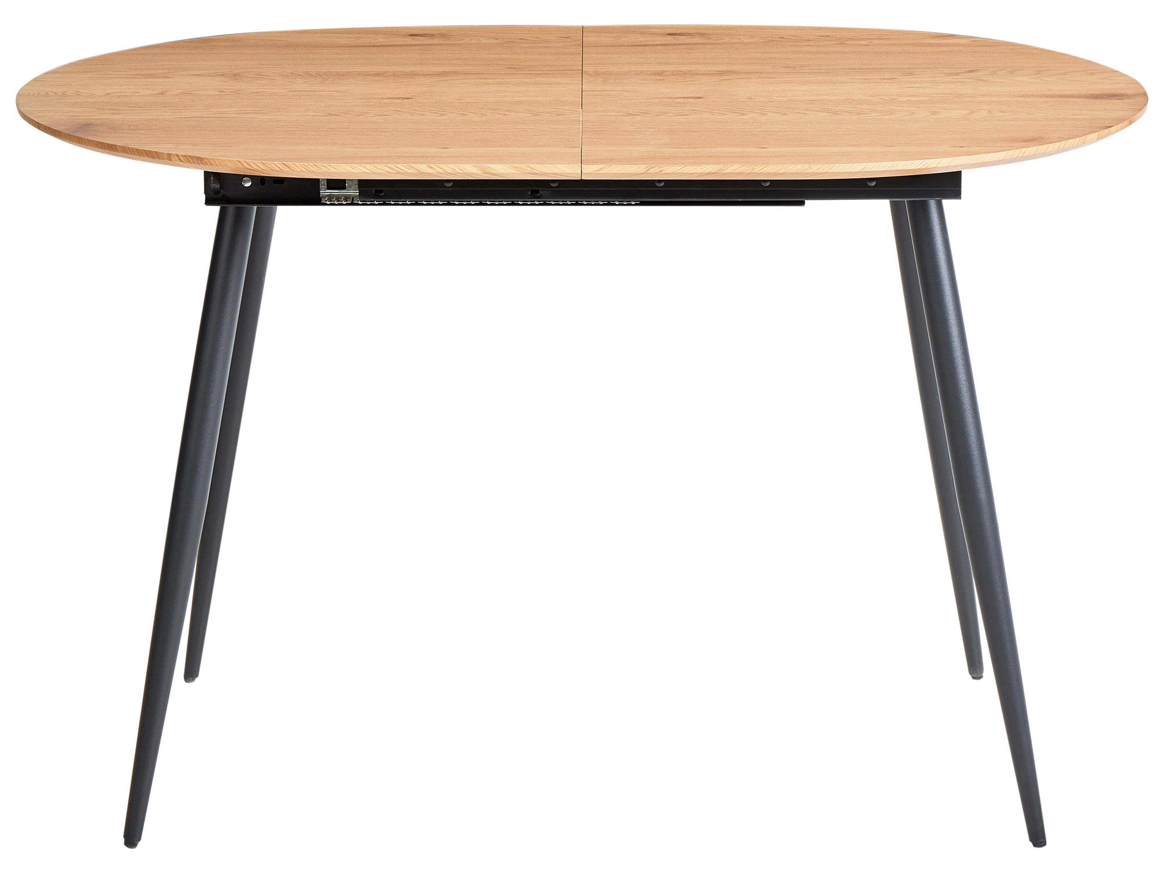 Eettafel uitschuifbaar CLAVET Lichtbruin 80 cm 120/160 cm